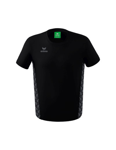 Erima Leisure T-shirt Essential Team - soft cotton blend, classic cut - black/grey Men